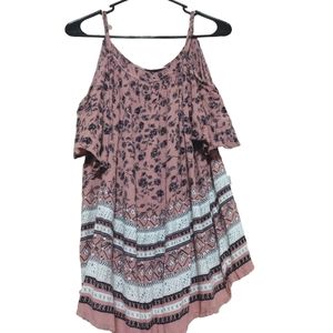 Indulge Instyle Off the Shoulder Flowy Floral Top, Size 1X